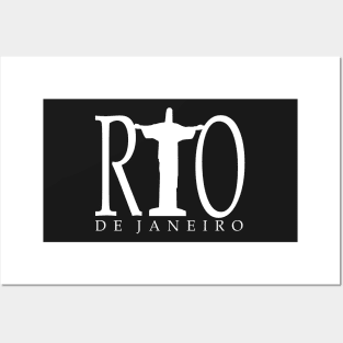 Rio de Janeiro Stylish Statue Carioca Christ The Redeemer Posters and Art